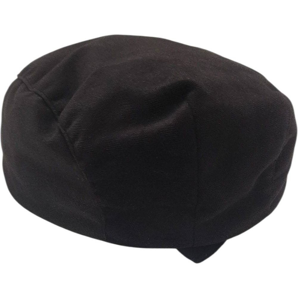 Stetson Mens Black Herringbone Flat Cap Ivy Hat STSTW02 Large - Picture 3 of 8